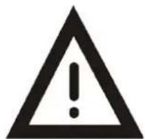 Warning symbol with exclamation mark inside a triangle