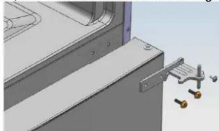 CANDY CCG2T718EX - Reversing the Door Swing - 7