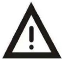 Warning symbol with exclamation mark inside a triangle