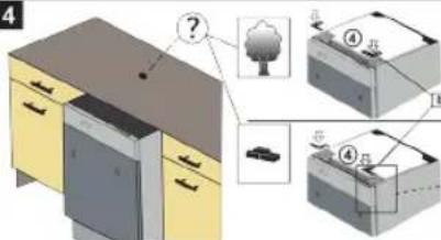 Diagram illustrating a furniture or storage setup with labeled components and an unknown tree, showing 3D layout and component details.