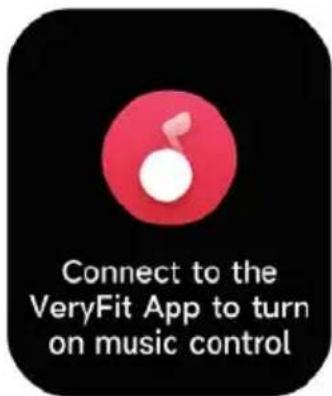 Connect to the VeryFit App to turn on music control