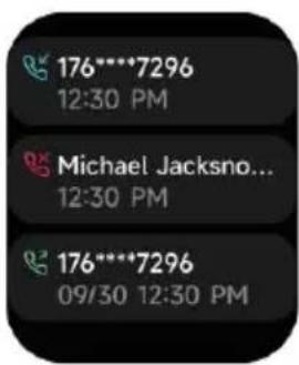 176****7296 12:30 PM Michael Jacksno... 12:30 PM 176****7296 09/30 12:30 PM