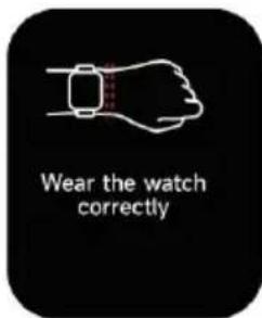Wear the watch correctly