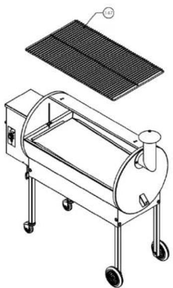 TRAEGER Texas BBQ075.02 - POSITIONING THE PORCELAIN GRILL: - 1