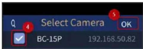 Select Camera OK BC-15P 192.168.50.82