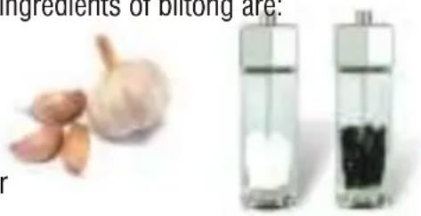 ingredients of biltong are. r