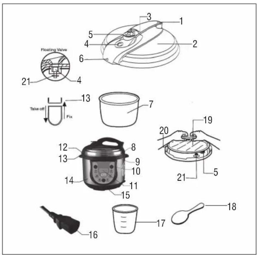 Floating Valve Take off Fix 13 7 20 19 5 16 17 18