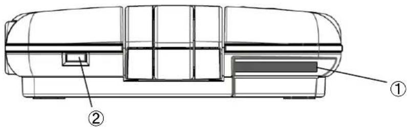 Technical diagram of a cylindrical device with labeled components, showing internal structure and part numbering.