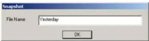 Snapshot File Name Yesterday OK