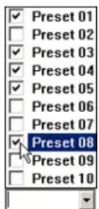 Preset 01 Preset 02 Preset 03 Preset 04 Preset 05 Preset 06 Preset 07 Preset 08 Preset 09 Preset 10
