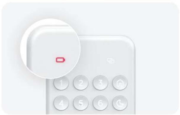 Hive Keypad - Low battery - 1
