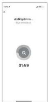 Adding devices... Search of the devices 01:59
