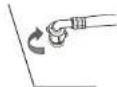 Khind WM100A - The installation of water inlet hose - 3
