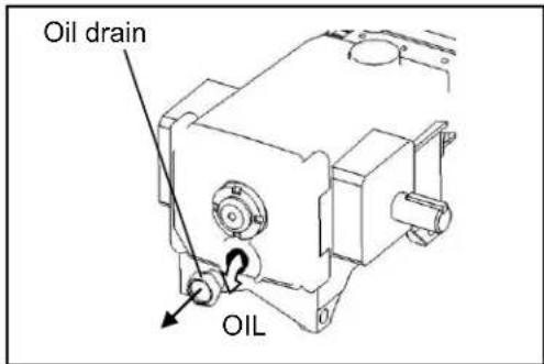 Oil drain OIL
