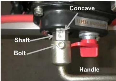 Concave Shaft Bolt Handle