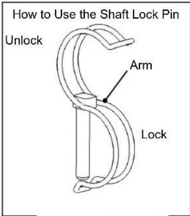 How to Use the Shaft Lock Pin Unlock Arm Lock