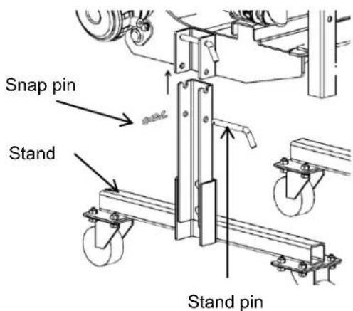 Snap pin Stand Stand pin