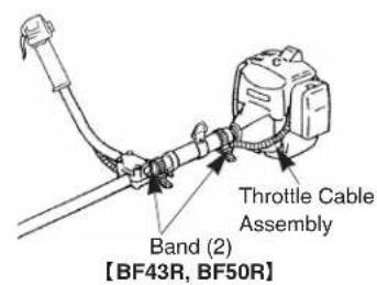 Throttle Cable Assembly Band (2) [BF43R, BF50R]