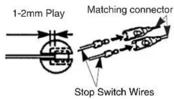 1-2mm Play Matching connector Stop Switch Wires