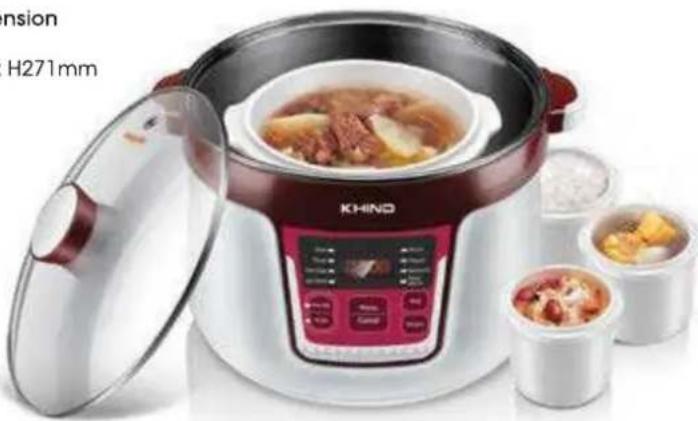 Khind CF618 - Dimensions - 2