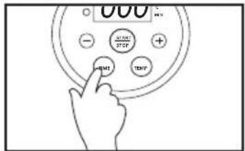 000 TIME STOP + - + TIME TEMP