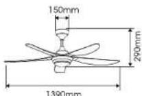 Khind CF56DC4RL - Parts Identification - 2