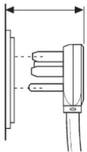 Technical line drawing of a mechanical assembly with dimension lines (no text or symbols)