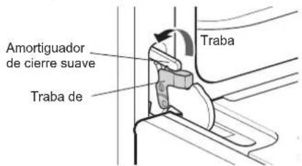 Amortiguador de cierre suave Traba de Traba