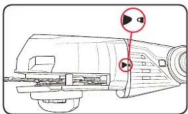 Technical diagram of a device with labeled components and directional arrows indicating motion or movement.