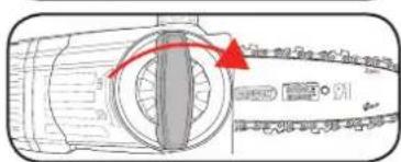 Technical diagram of a mechanical component with directional arrows and dimension labels