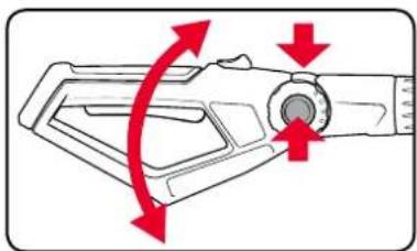Ozito PXPPHTK-258 - Adjusting the Rear Handle - 1