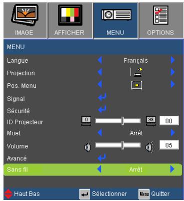 OPTOMA GT720 - MENU - 1
