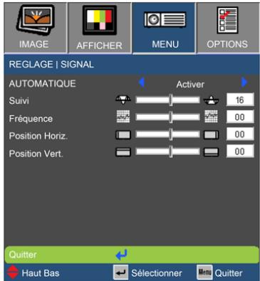 OPTOMA GT720 - MENU | SIGNAL - 2