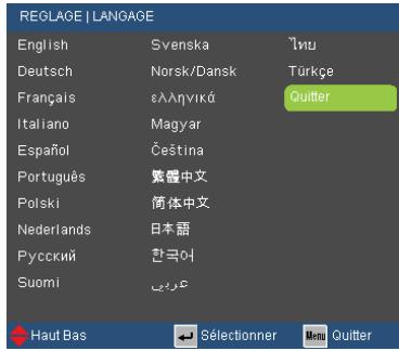 OPTOMA GT720 - Langue - 2