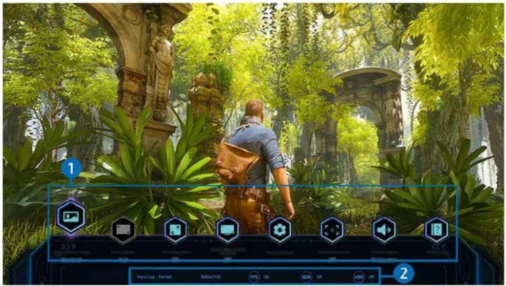 SAMSUNG S32DM801UW - Learning about the Game Bar - 1