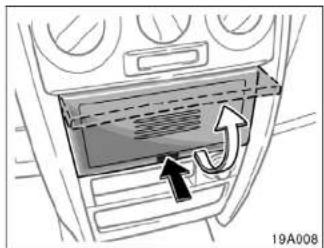 Diagram of a car air vent with airflow arrows indicating direction (no text or symbols)