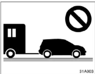 Silhouette of a van and a car on a road with a no-smoking symbol (no text or numbers present)