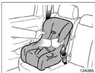 Illustration of a car seatbelt device with no text or symbols visible