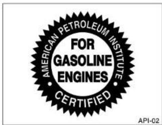 AMERICAN PETROLEUM INSTITUTE FOR GASOLINE ENGINES CERTIFIED API-02