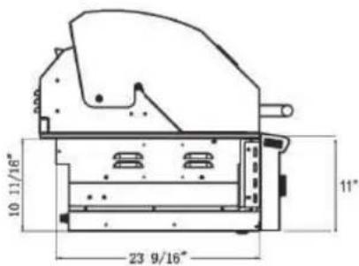 10 11/16" 23 9/16" 11"