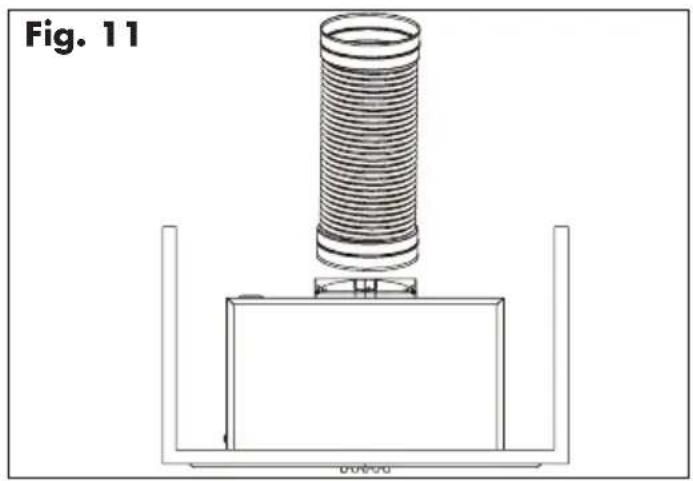 Technical line drawing of a mechanical assembly with a cylindrical component mounted on a base (no text or symbols)