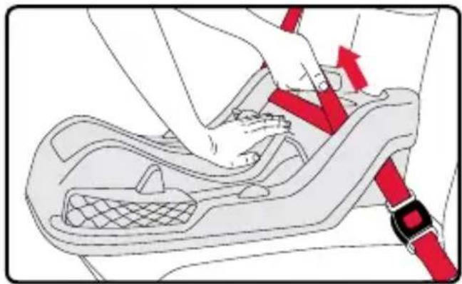 BRITAX B-Safe Gen2 - Instalación con cinturón de banda horizontal y transversal - 3