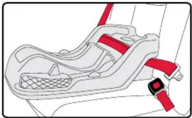 BRITAX B-Safe Gen2 - Instalación con cinturón de banda horizontal y transversal - 1