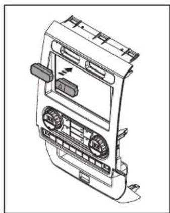 Axxess 99-5849CH - To the 99-5849CH radio trim panel: - 1