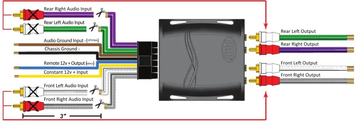 PAC LP7-4 - Speaker Level Input to Speaker Level Output - 1