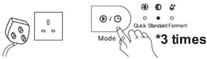 Mode *3 times Quick Standard Ferment