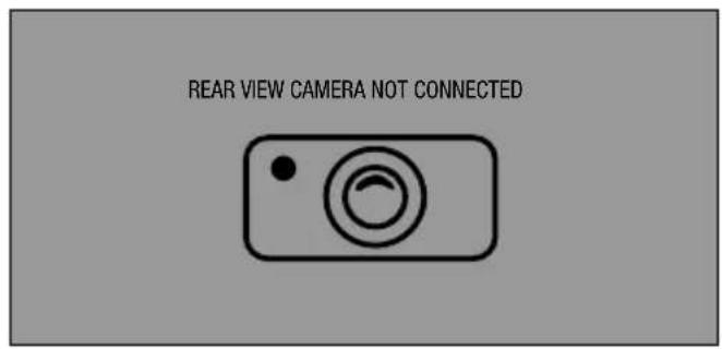 REAR VIEW CAMERA NOT CONNECTED