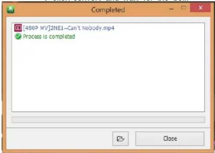 [4SOP MV]2NE1—Can't Nobody.mp4 ✓ Process is completed Close