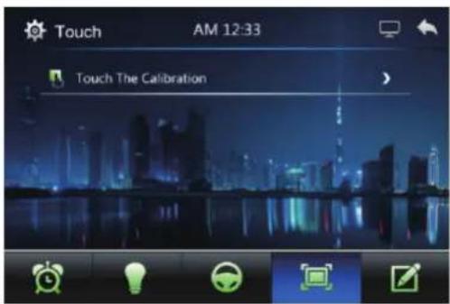 Touch AM 12:33 Touch The Calibration