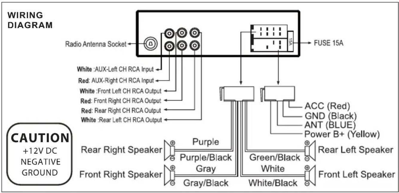 Soundstream VCD-21B - Wiring Connections - 1